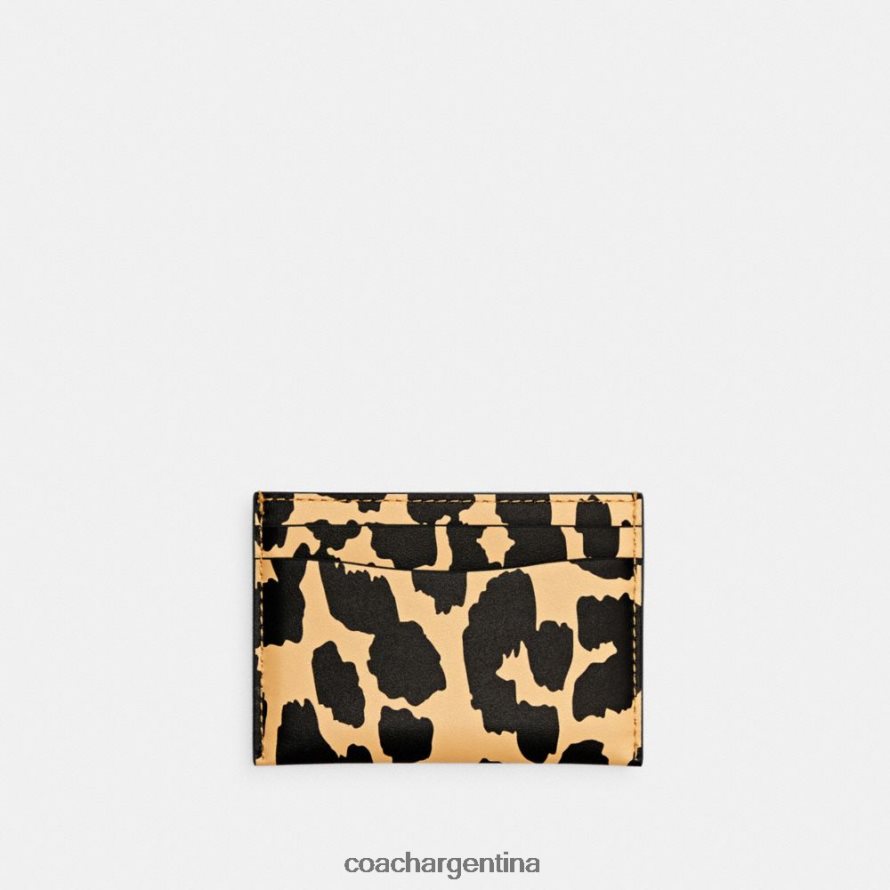 Coach mujer tarjetero con estampado de leopardo b4/leopardo L82882382