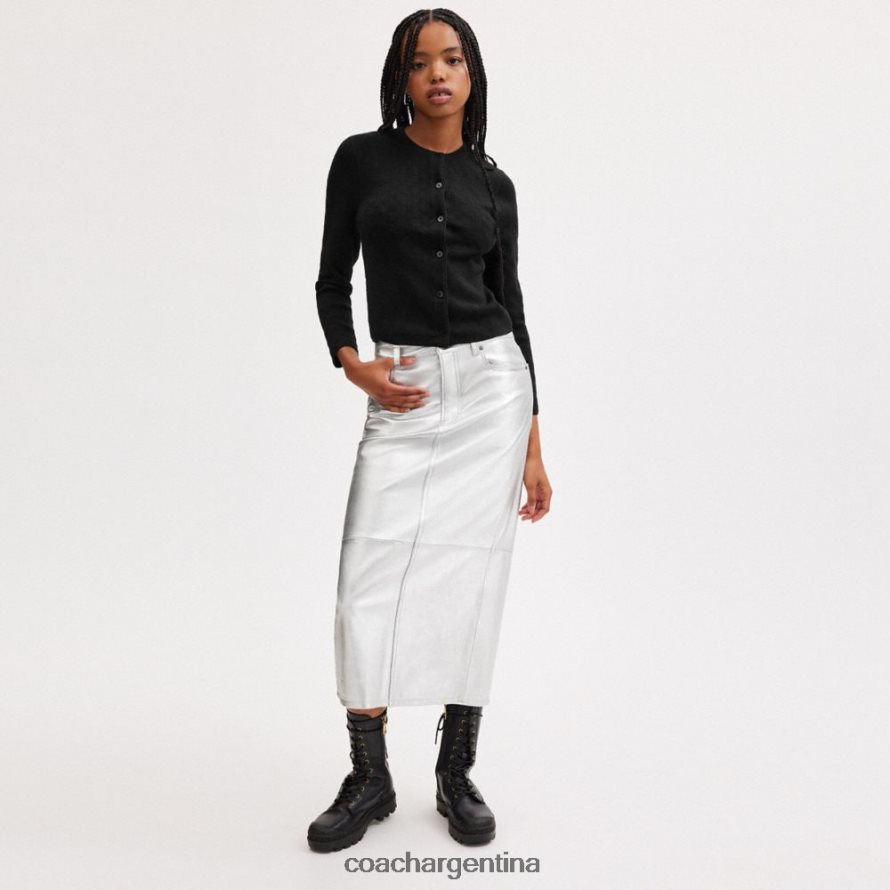 Coach mujer cárdigan corto de punto característico negro L82882452