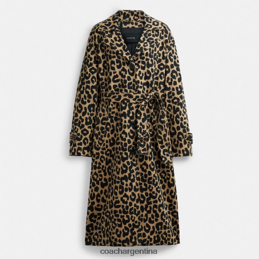 Coach mujer gabardina oversize de leopardo leopardo L82882437