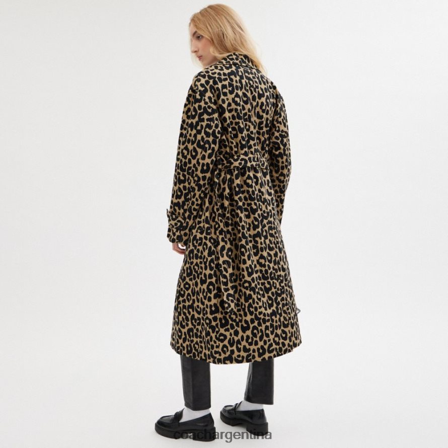 Coach mujer gabardina oversize de leopardo leopardo L82882437