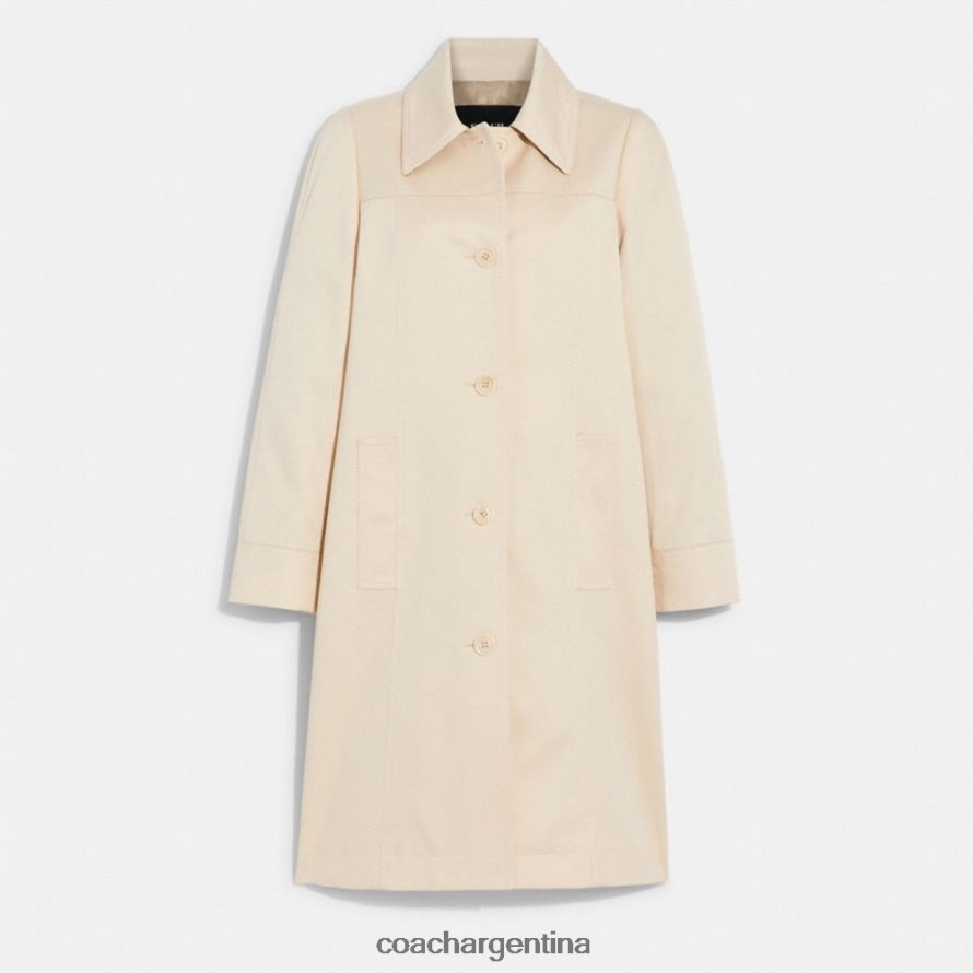 Coach mujer trinchera de una línea porcelana L82882463