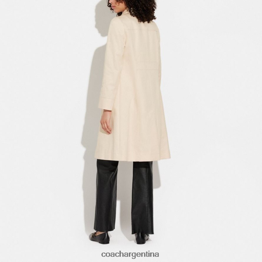 Coach mujer trinchera de una línea porcelana L82882463