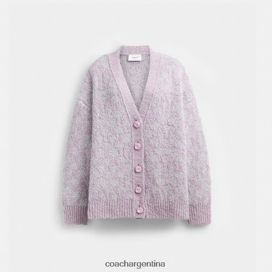 Coach mujer cárdigan metalizado característico lavanda L82882479