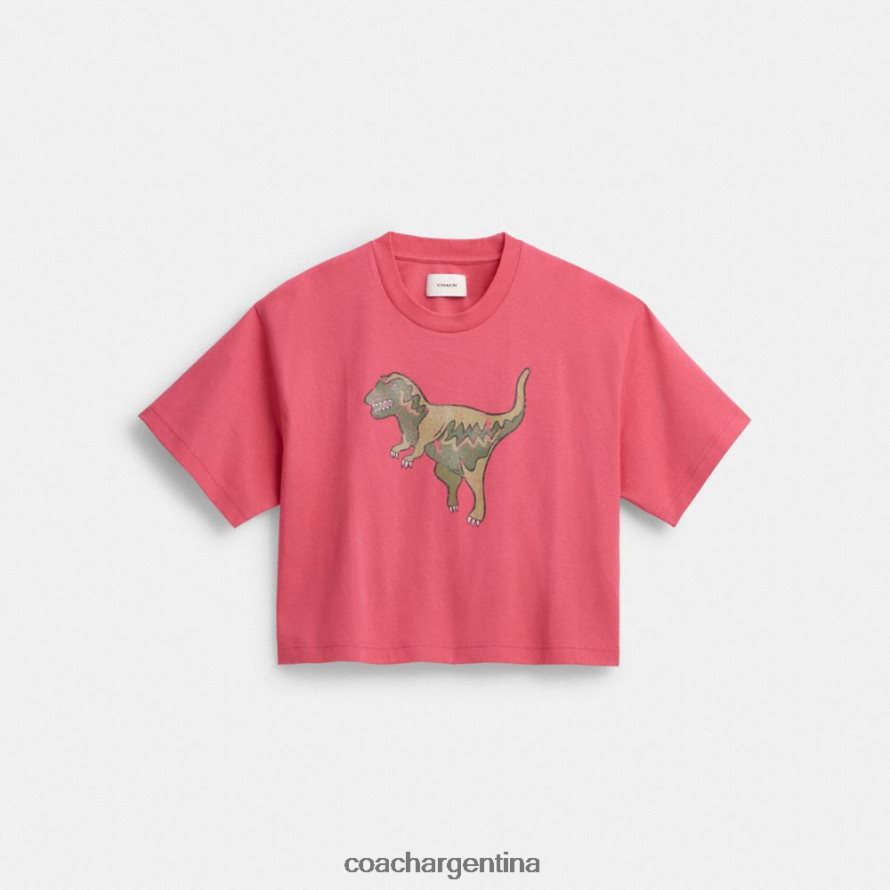 Coach mujer camiseta corta rexy rosa. L82882482