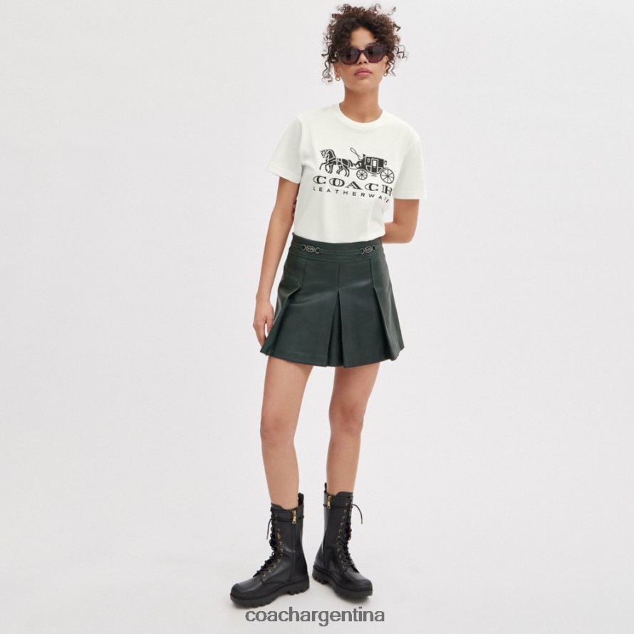 Coach mujer camiseta del caballo y el carruaje blanco. L82882493