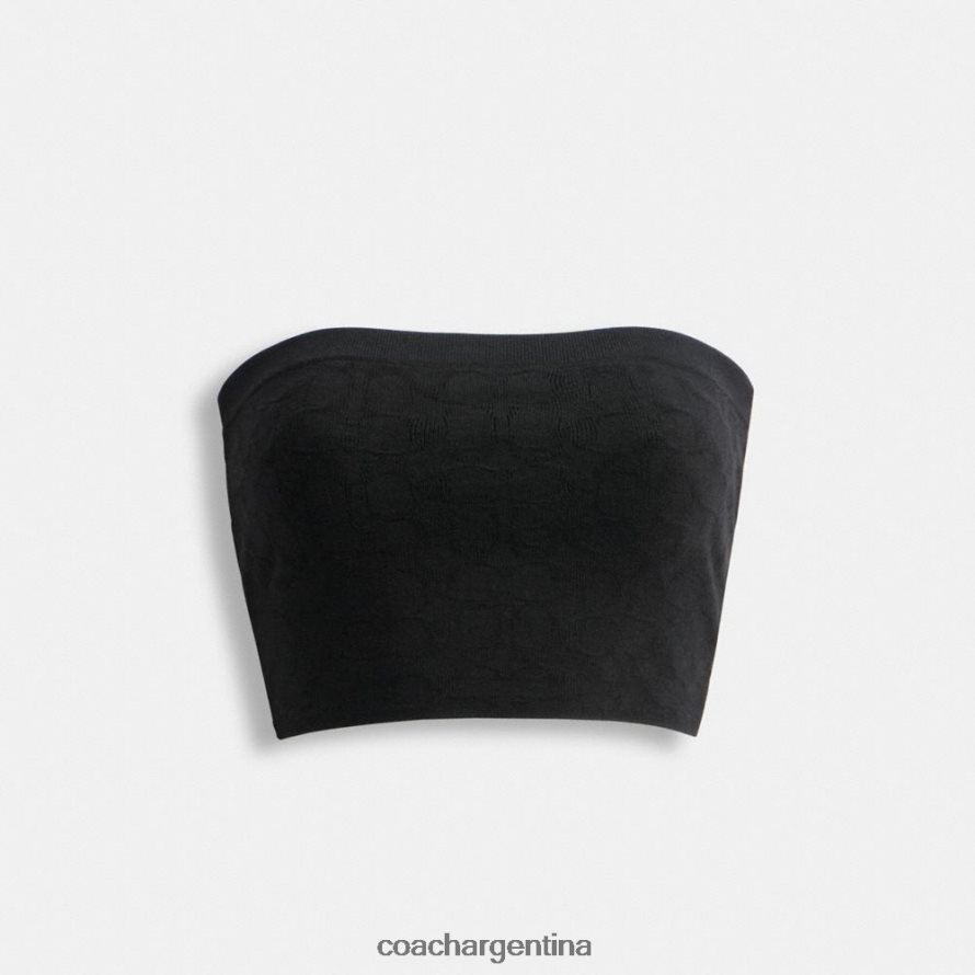 Coach mujer top palabra de honor de punto característico negro L82882491