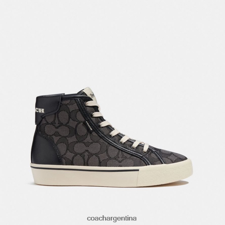 Coach mujer Zapatillas altas con plataforma Citysole en jacquard característico humo carbón/negro L82882430