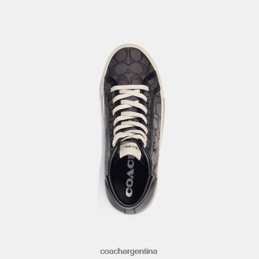 Coach mujer Zapatillas altas con plataforma Citysole en jacquard característico humo carbón/negro L82882430