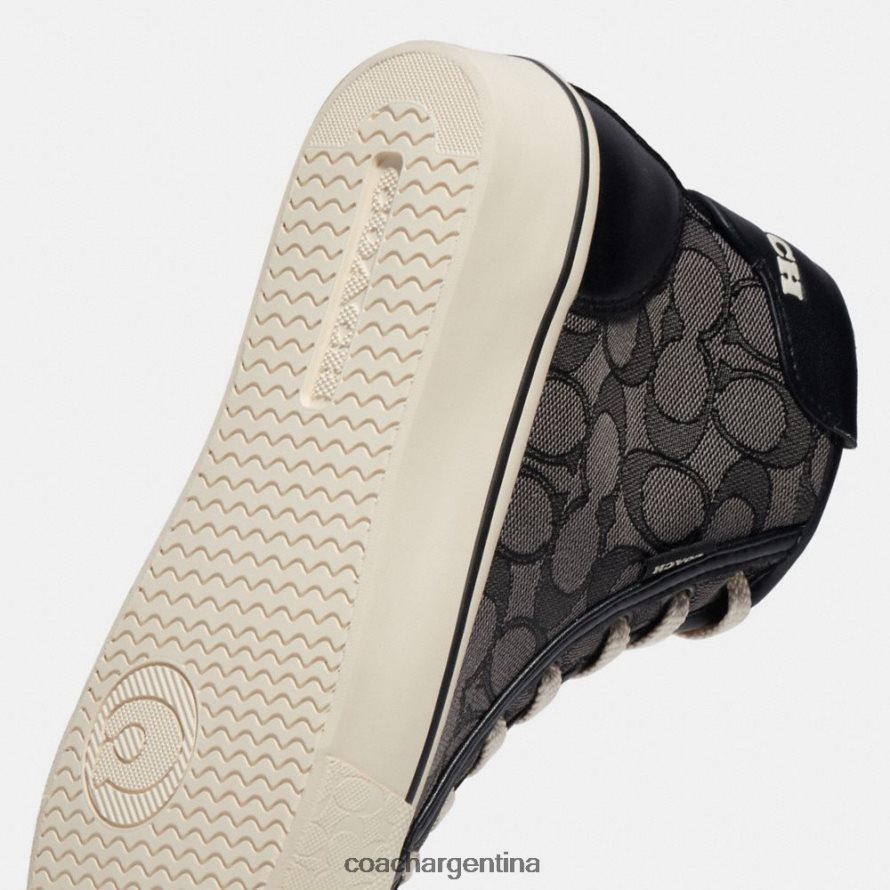 Coach mujer Zapatillas altas con plataforma Citysole en jacquard característico humo carbón/negro L82882430