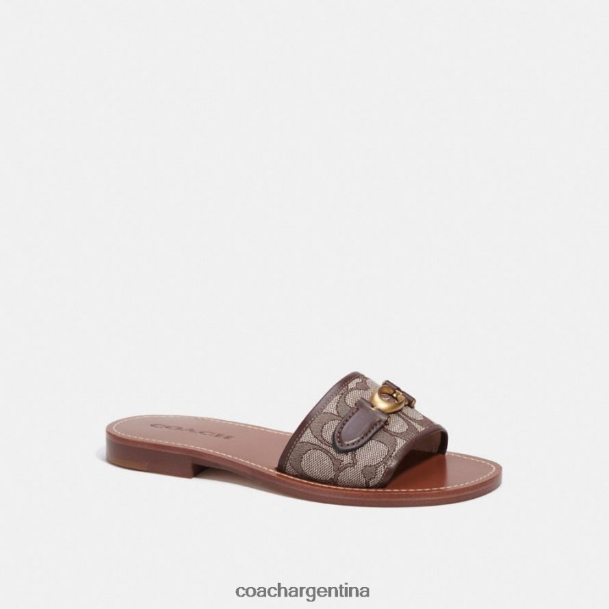 Coach mujer sandalia ina en jacquard característico arce/roble L82882423