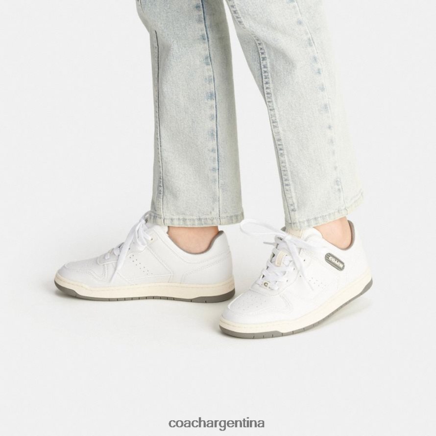 Coach mujer zapatillas bajas c201 gris jaspeado/blanco óptico L82882406